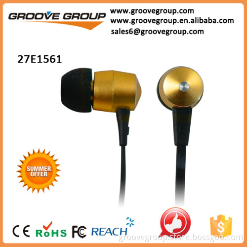 CE FCC hot seller OEM earphones metal mono earbuds